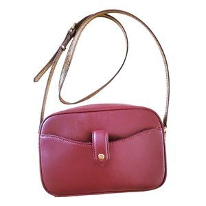 G.I.L.I. Crossbody Handbag Awesome Burgundy Gold!